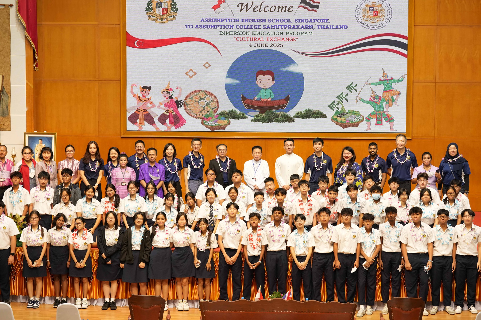 Welcome Assumption English,Singapore, To Assumption College Samutprakarn, Thailand. Immersion Education Program "Cultural Exchange" 4 June 2025